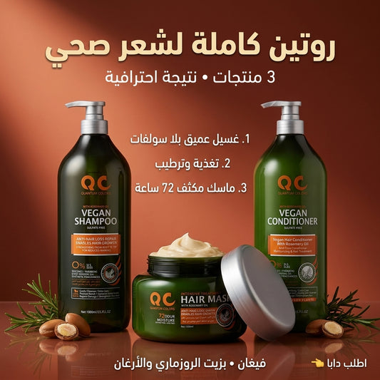 Pack Routine Complète — Shampoing + Après-Shampoing + Masque
